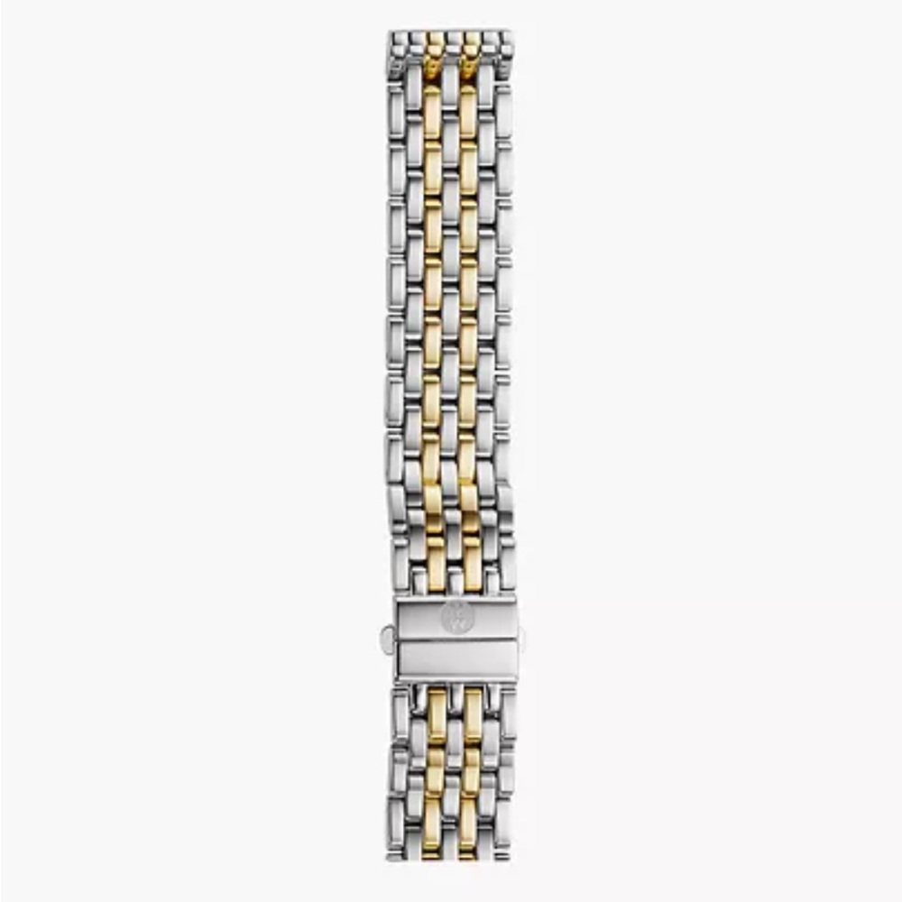 Michele Two-Tone Silver and Gold Watch Bracelet